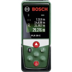 Bosch Home and Garden PLR 30 C Laserafstandsmeter Bluetooth, Documentatie-app Meetbereik (max.) 30 m