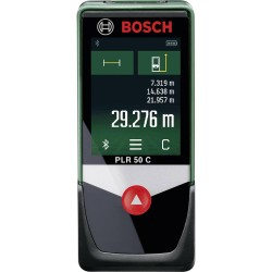 Bosch Home and Garden PLR 50 C Laserafstandsmeter Touchscreen, Bluetooth, Documentatie-app Meetbereik (max.) 50 m